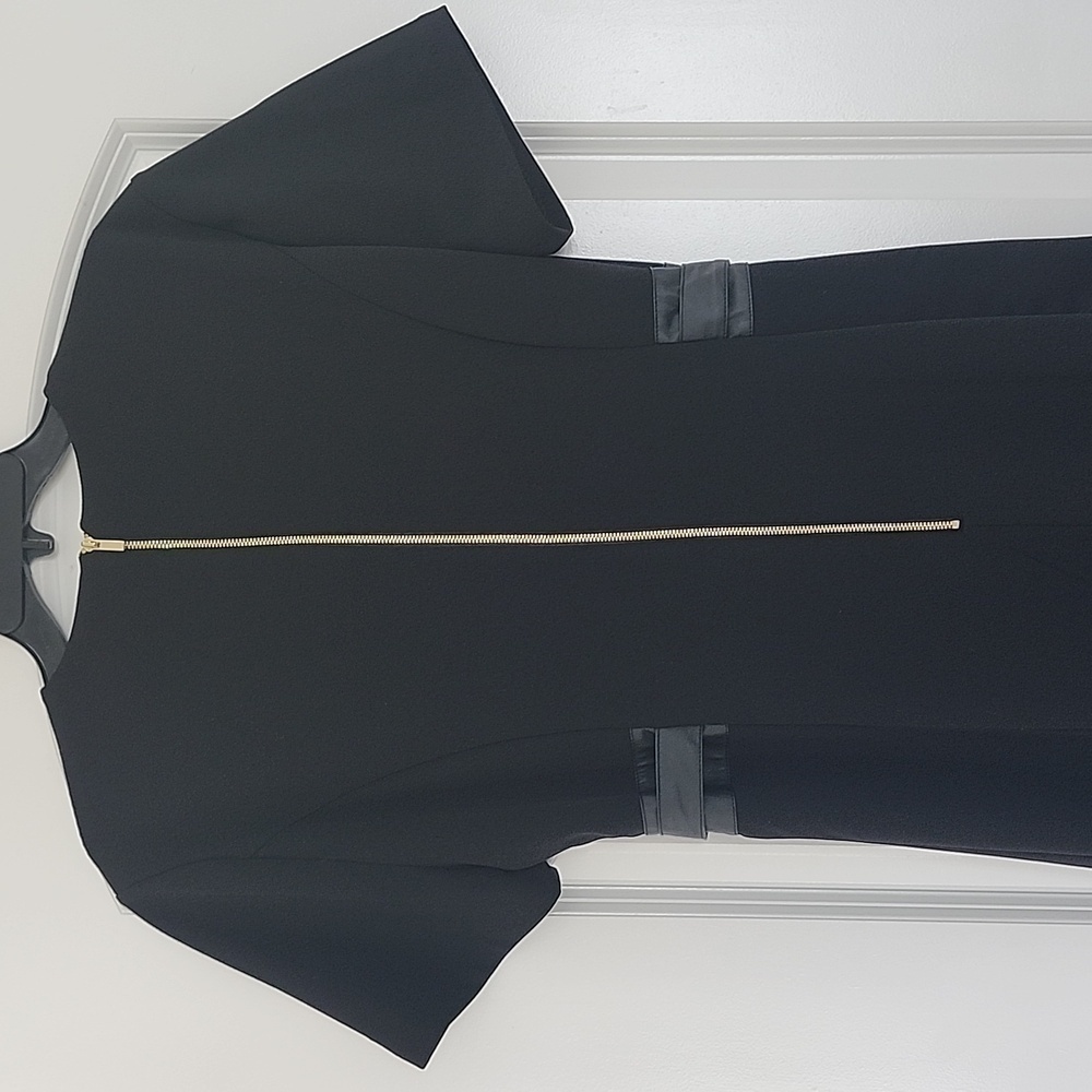 Harper 241 Long Sleeve Crepe Tie Belt Sheath Dress Black Size 16 - Picture 12 of 15
